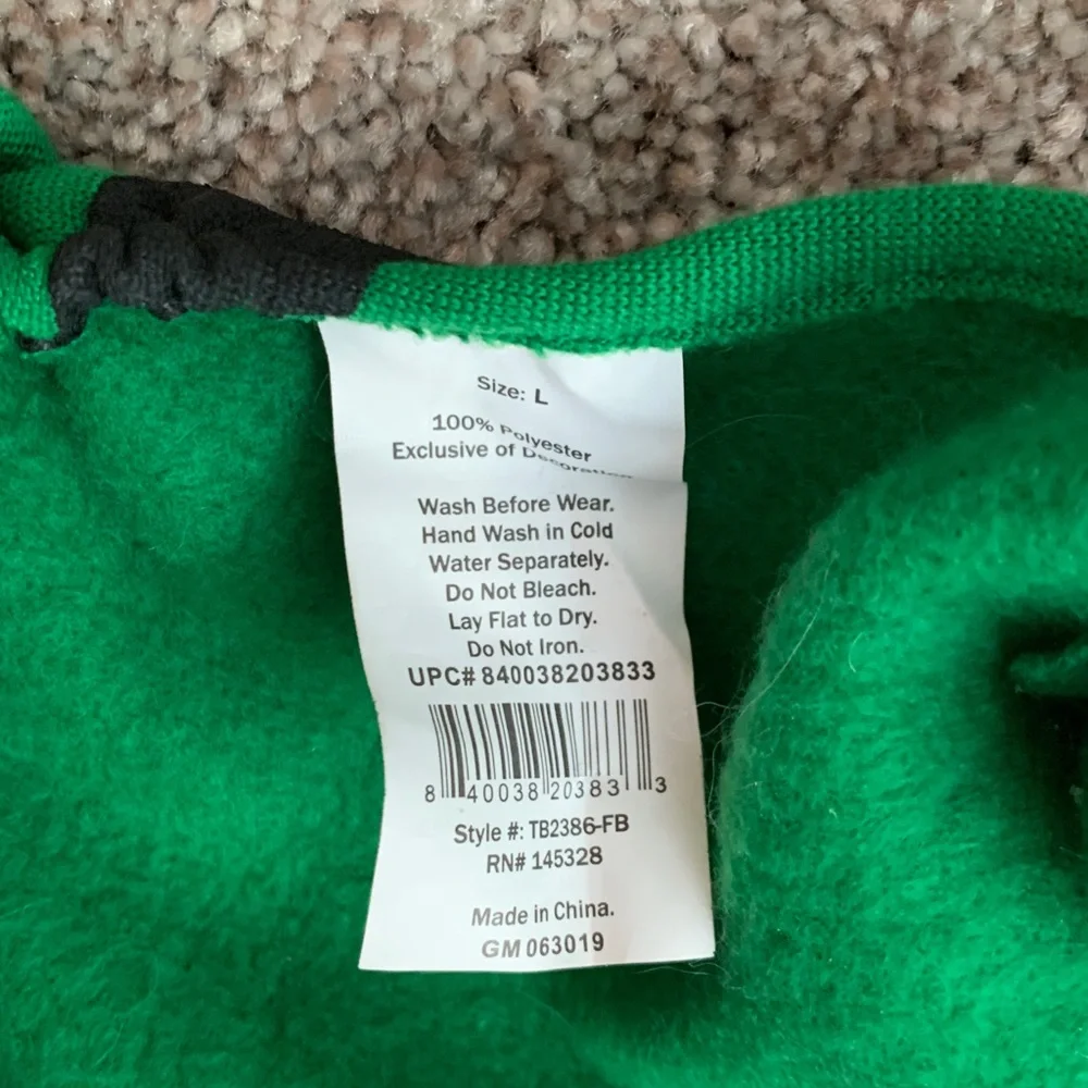 Festive Green Elf Holiday Christmas Cat Costume Large
